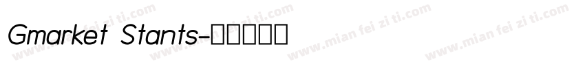 Gmarket Stants字体转换